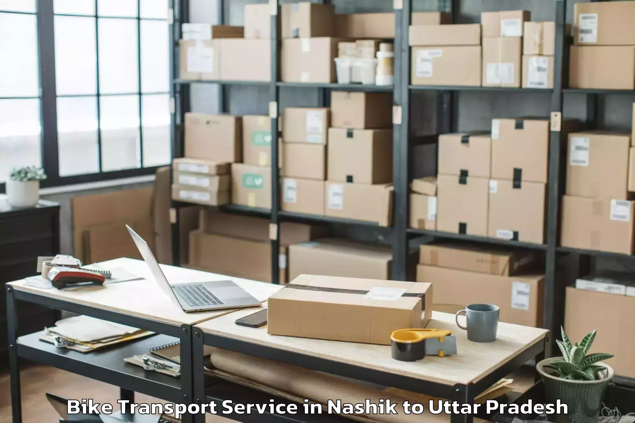 Book Nashik to Mau Aimma Bike Transport Online